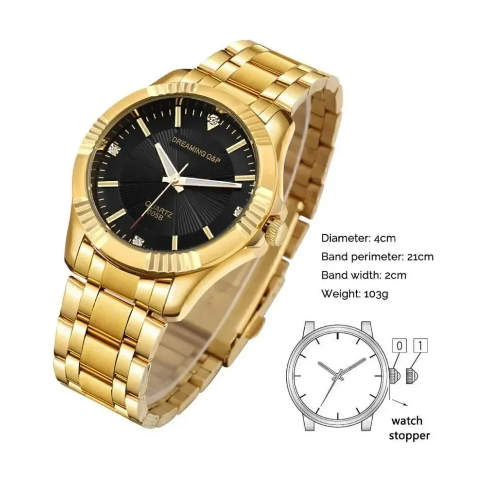 Classic Gold Wristwatch for Men